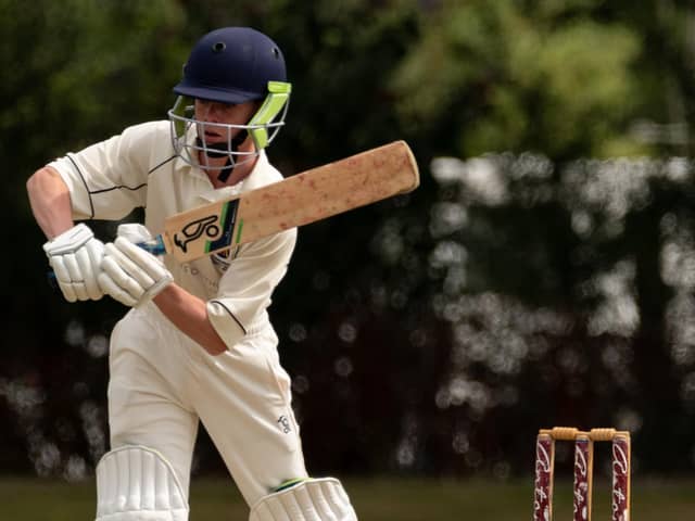 Mark Butcher scored 36 in a crucial seventh wicket stand for Hambledon alongside match-winner Jonty Oliver. Picture: Vernon Nash