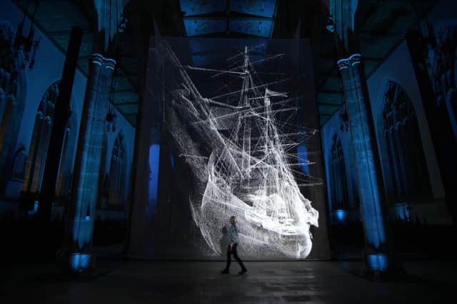 The Ship Of The Gods, by artists Heinrich and Palmer, was staged at St Mary's Church, Fratton, as part of the We Shine Portsmouth festival.