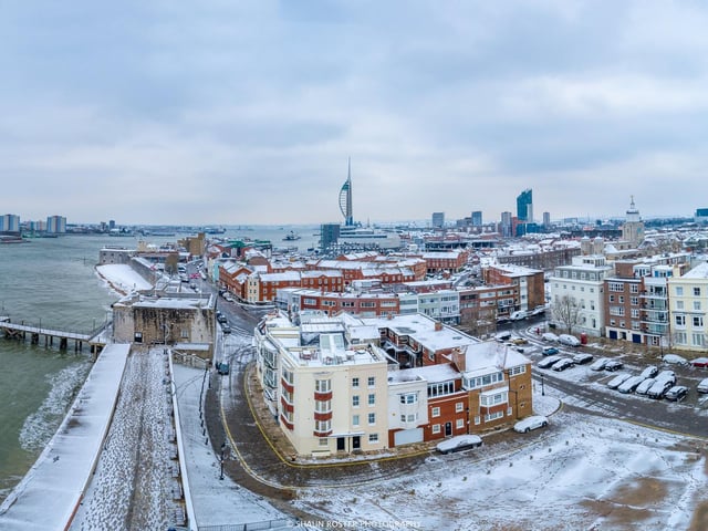 A magnificent snowy view at Old Portsmouth.
Picture: Shaun Roster