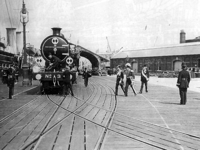 South Railway Jetty, Portsmouth Dockyard 1907.  Picture: The Hidden Railways of Portsmouth & Gosport. Picture: Courtesy of Dave Marden