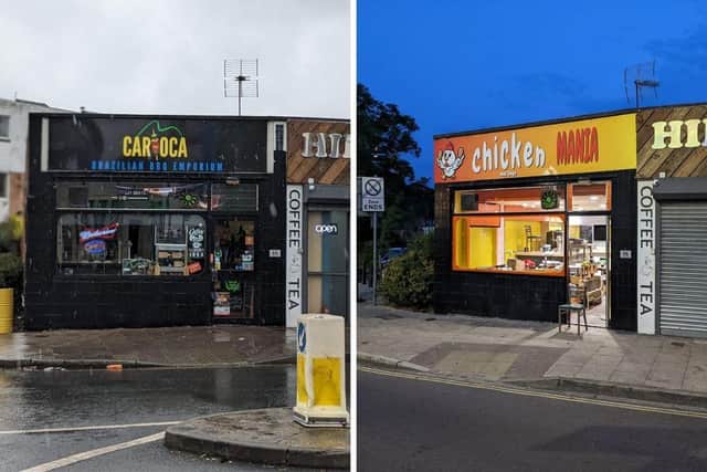 Before and after. Chicken mania will open its doors on Saturday, June 17