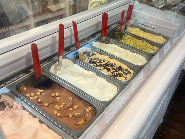 Inside Florio's D'Italia in High Street, Old Portsmouth at the site of the Duke of Buckingham.
