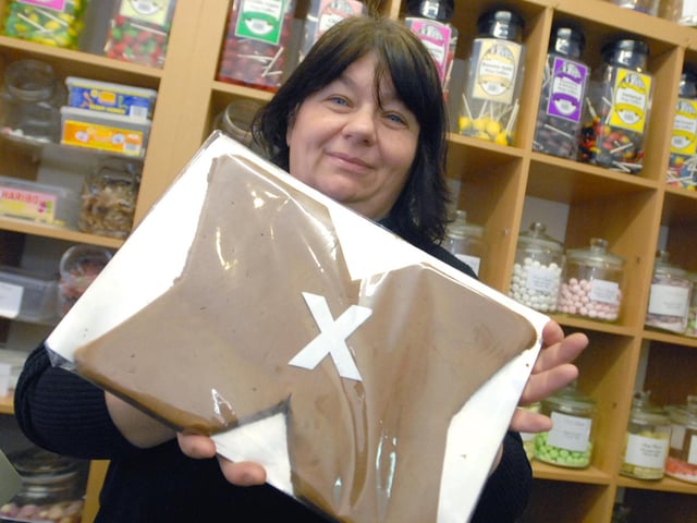 Elaine Richardson from Simply Chocolate was pictured in 2009 giving her support to Joe McElderry in the X Factor.