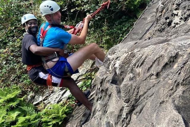 Jack Farrugia is no stranger to living life to the fullest, having participated in the Great South Run in 2018. Here he is pictured abseiling with the Calvert Trust. Picture: Laurence Farrugia.