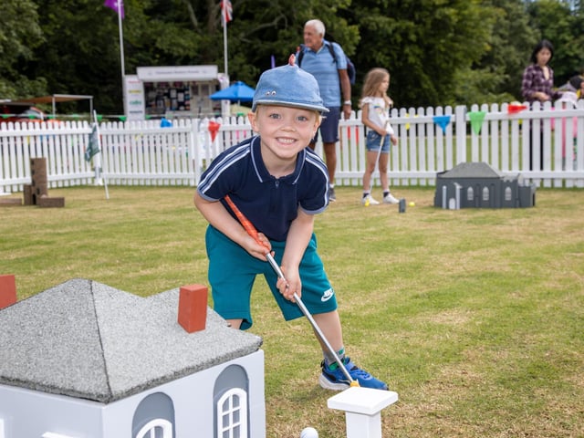 Stansted Park opened its doors for its Summer Festival this weekend, with re-enactments, vintage vehicles, archery, horse displays and lots of fun for the family.Pictured - Henderson Currie, 4Photos by Alex Shute
