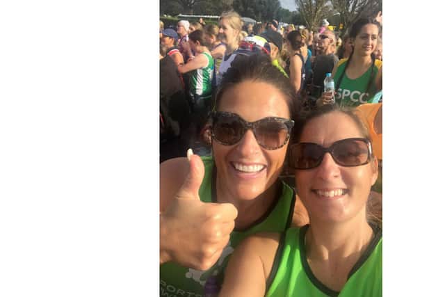 Running partners, Lucy Chambers and Sarah McGuirePicture: Courtesy of Sarah McGuire