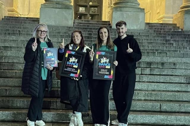 Purbrook Park School Performing Arts Team with Winners Certificates