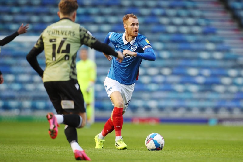 Signed by Kenny Jackett in the summer of 2018 on a free transfer from Burton, Naylor became a reliable, hard-working fixture in Pompey's midfield as they reached successive League One play-off semi-finals. He also replaced Brett Pitman as skipper and was part of the 2019 Checkatrade Trophy-winning team. Picture: Joe Pepler