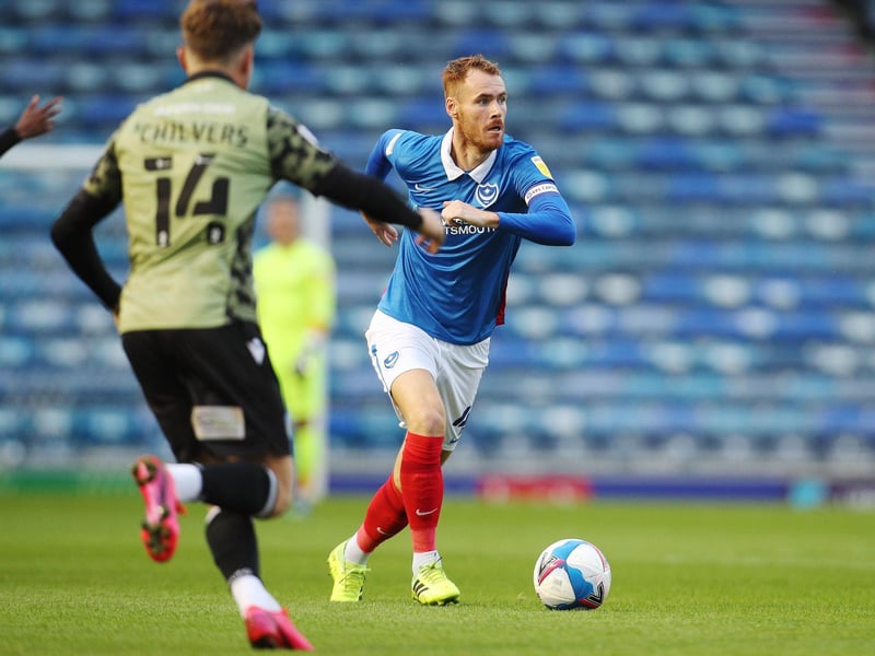 Signed by Kenny Jackett in the summer of 2018 on a free transfer from Burton, Naylor became a reliable, hard-working fixture in Pompey's midfield as they reached successive League One play-off semi-finals. He also replaced Brett Pitman as skipper and was part of the 2019 Checkatrade Trophy-winning team. Picture: Joe Pepler
