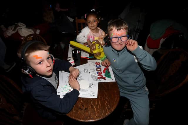 Fun at the silent disco. Picture: Sam Stephenson.