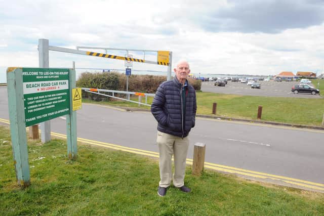 John White, spokesperson for anti-social behaviour Victims Action Group - Beach Road Car Park.
Picture: Sarah Standing (150421-6697)