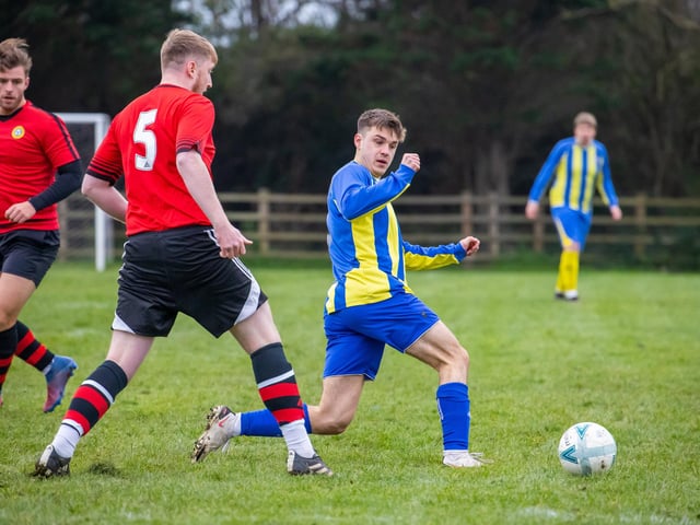 AC FC (blue/yellow) v Chichester United. Picture by Alex Shute
