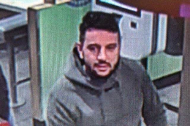 Police want to speak to this man. Pic Hants police