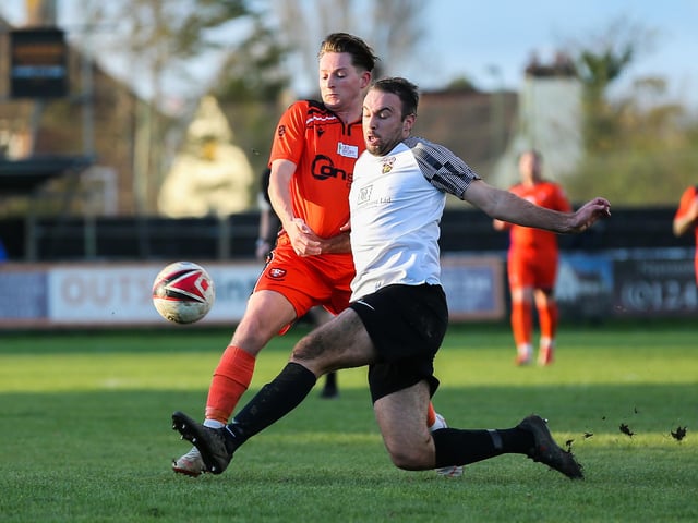 Marley Ridge, left, challenges for possession. Picture by Nathan Lipsham