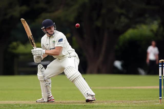 Sam Floyd hit a century on his first appearance of 2023 for Sarisbury Athletic. Picture: Chris Moorhouse