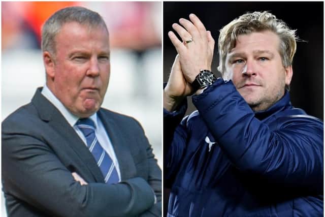 Pompey boss Kenny Jackett, left, and Oxford counterpart Karl Robinson.