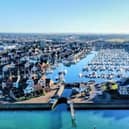 The owner of Port Solent marina is celebrating an environemtal hat-tric. Picture: Simon Frost - Instagram: @frosty_the_droneman