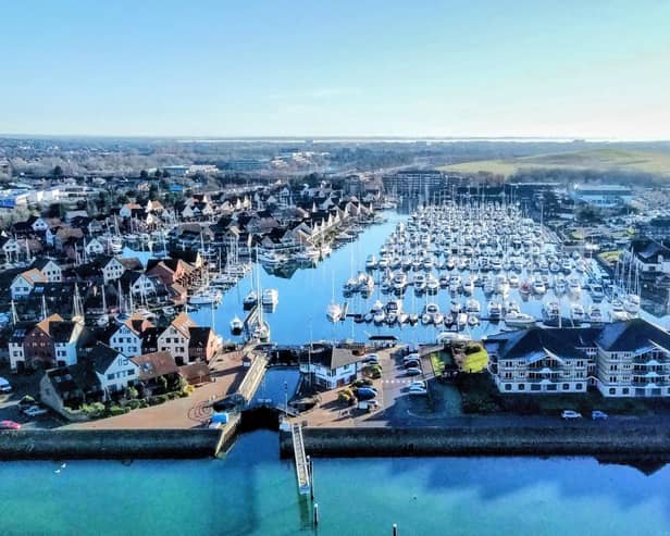 The owner of Port Solent marina is celebrating an environemtal hat-tric. Picture: Simon Frost - Instagram: @frosty_the_droneman