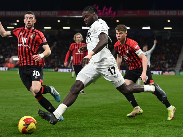The Gambian left-back has caught the eye of plenty of scouts as Boreham Wood made waves in the FA Cup this season. (Photo by GLYN KIRK/AFP via Getty Images)
