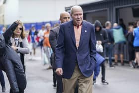 Portsmouth owner Michael Eisner said Network Rail is not working with key stakeholders over the Fratton regeneration project. The group have issued a firm response. Picture: Michael Eisner during the EFL Sky Bet League 1 match between Portsmouth and Bristol Rovers at Fratton Park on 5 August 2023.