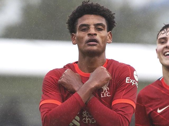 Melkamu Frauendorf enjoyed an influential campaign in the U18 Premier League by scoring six goals and registering seven assists and could be fast-tracked to senior football rather than the PL2. Picture: Nick Taylor/Liverpool FC/Liverpool FC via Getty Images
