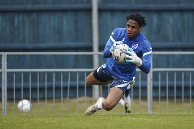 Josh Oluwayemi is in Pompey's squad against Leyton Orient this evening. Picture: Jason Brown/ProSportsImages