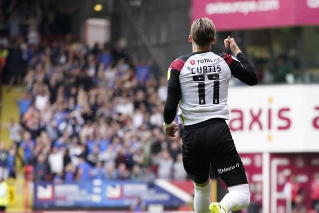 Ronan Curtis' goal against Charlton has been shortlisted for the Sky Bet League One Goal of the Month for September