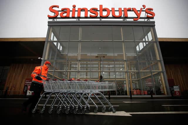 A Sainsbury's store. Photo by Matthew Lloyd/Matthew Lloyd/getty Images for Sainsbury's