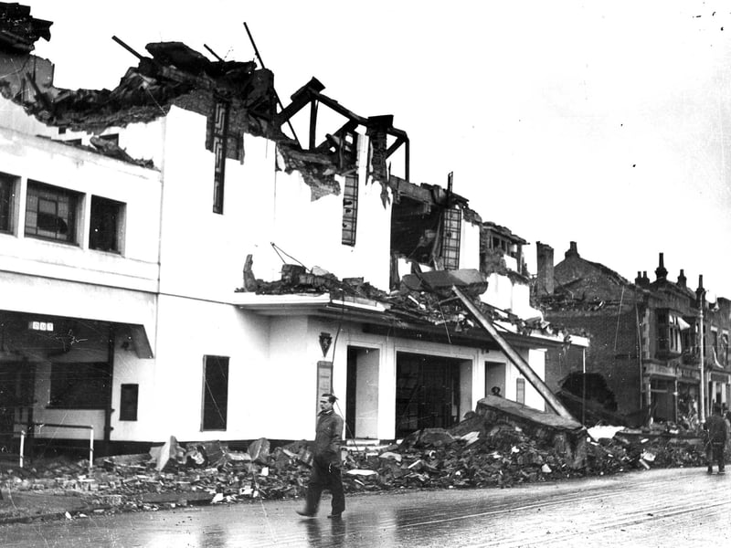 Carlton Cinema, Cosham during the Blitz