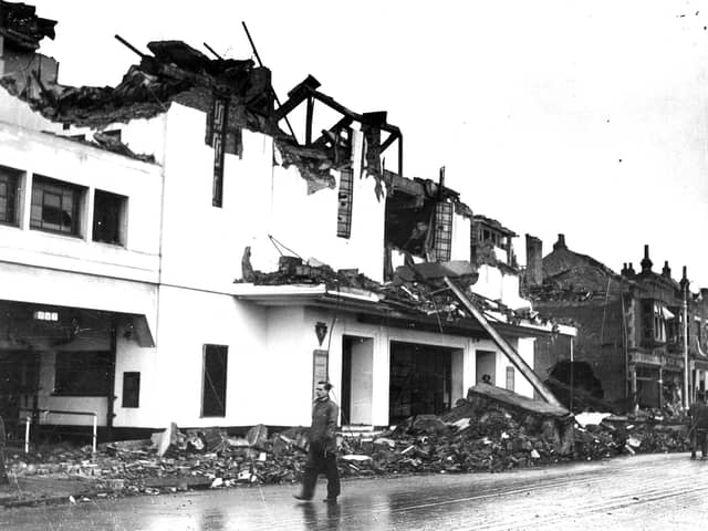 Carlton Cinema, Cosham during the Blitz
