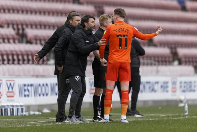 Danny Cowley's Pompey impact has been praised by Gaffer for a Day, Simon Brooks. Picture: Daniel Chesterton/phcimages.com