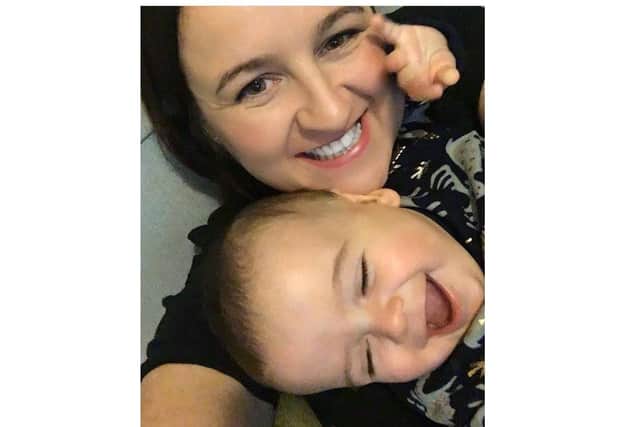 Kirsty with her son Brody.