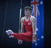Elite junior gymnast Jake Palmer