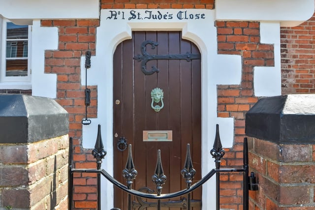 The door gives a sense of the home's place in history