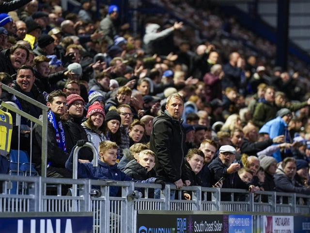 CEO Andy Cullen praised the Fratton faithful for their support this season in his programme notes