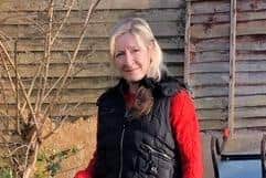 Teresa Flecknell from Widley is putting on a charity football tournament for Silver Fox Dog Rescue, where her dog Layla was adopted from. Teresa is pictured here with Layla and her other pets, Bruce and Harley