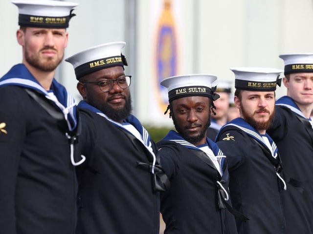 Ceremonial Divisions at HMS Sultan