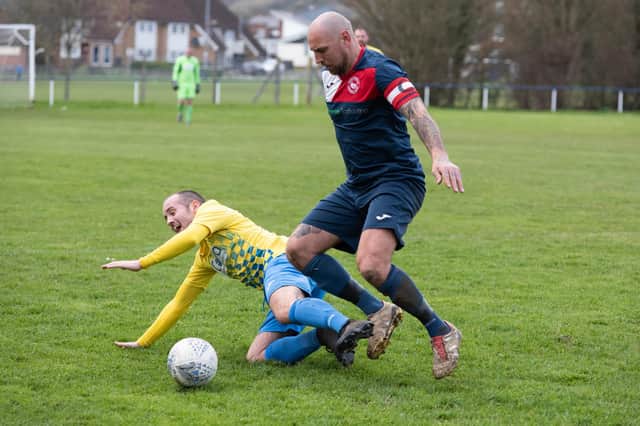 Paulsgrove's Aaron Fennemore, right, will try and 'squeeze' one more season in before retiring. Picture: Duncan Shepherd