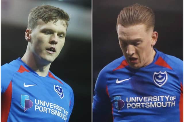 Sean Raggett, left, and Ronan Curtis.