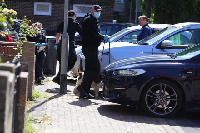Police in All Saints Road, Buckland today
Picture: Habibur Rahman