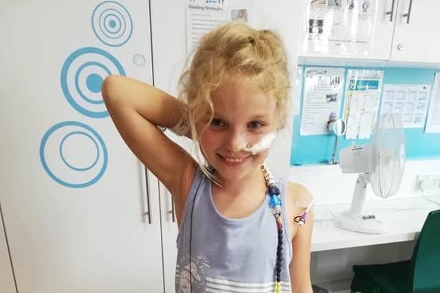 Sophie in hospital
