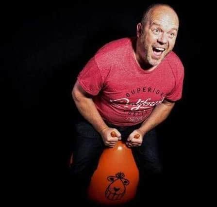 Local comedy King - James Alderson - your host for the evening Comedy at The Kings Christmas show