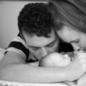 Jonny and Robyn Davis, with their second baby Orlando Davis, who was born by emergency caesarean section at Worthing Hospital on September 10 2021, but tragically died 14 days later. Family handout/PA Wire