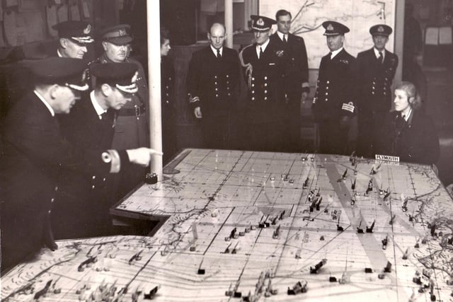 The information which was gathered by the personnel working underground at Fort Southwick was fed to the D-Day plotting room
