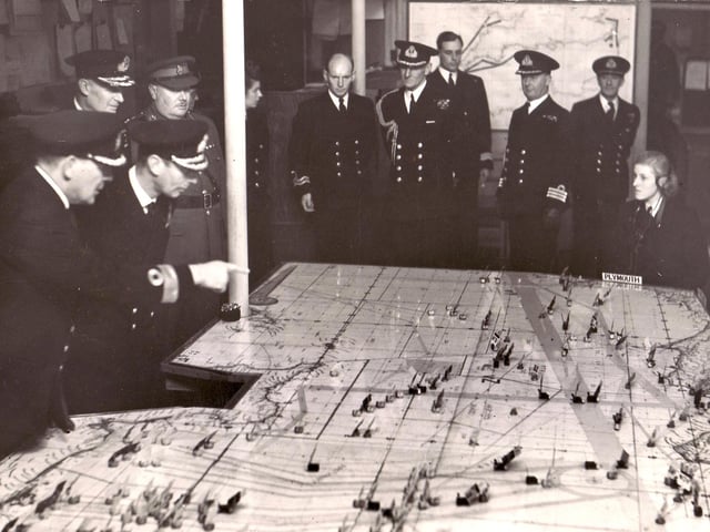 The information which was gathered by the personnel working underground at Fort Southwick was fed to the D-Day plotting room