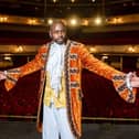 Ben Ofoedu as Dandini in The Kings Theatre's Pompey Panto Cinderella 2022