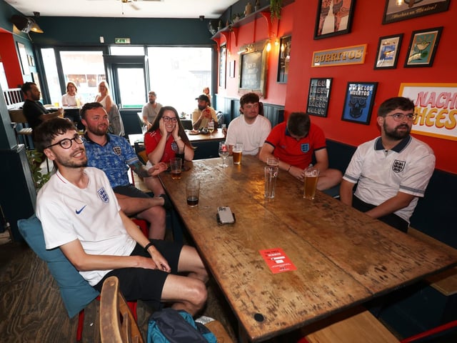 It was a head in hands night for many England fans until the turnaround. Picture: Sam Stephenson.