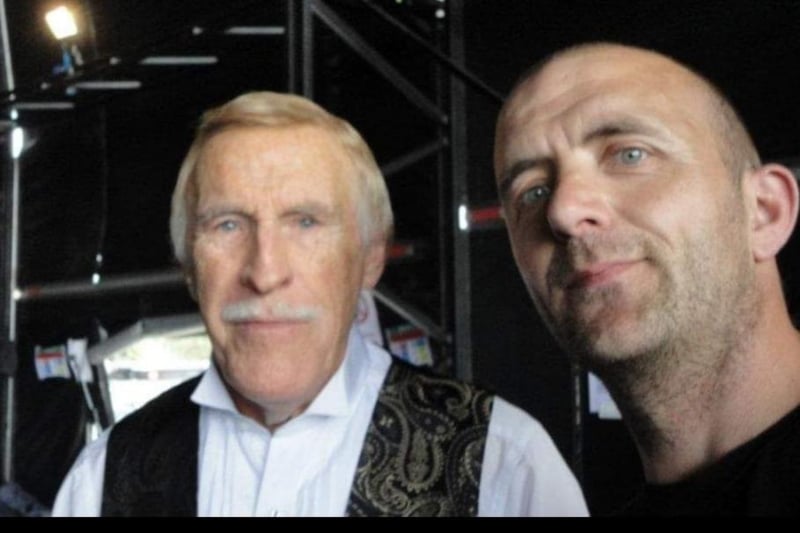 Stephen Bailey with the late Sir Bruce Forsyth