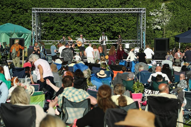 Crowds were entertained by a number of live music acts at Beltain Festival on Saturday, May 3 at Butser Ancient Farm.