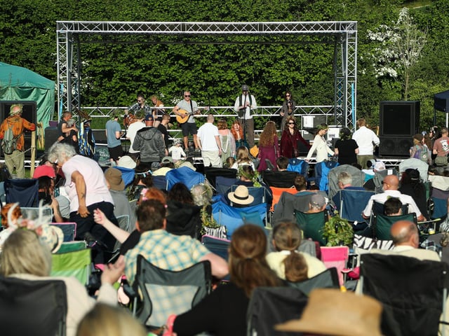 Crowds were entertained by a number of live music acts at Beltain Festival on Saturday, May 3 at Butser Ancient Farm.